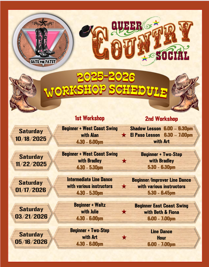 2025-26 Workshop Schedule